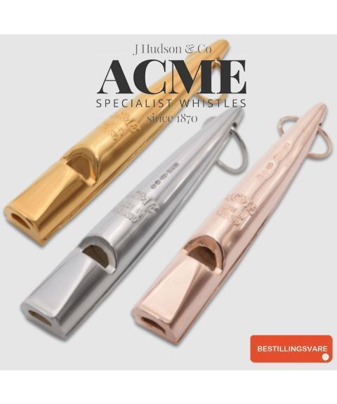Acme hundefløyte - 211,5 - Belagt m/Gull - Rosegull - Sølv