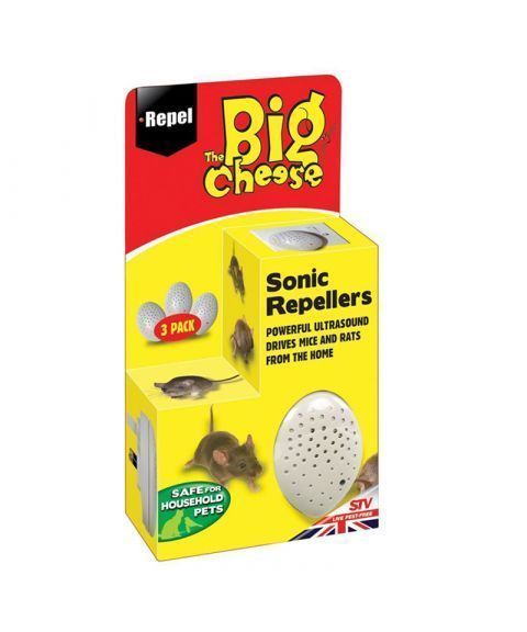Big Cheese – Sonic Smådyr-skremmer 3.pk (mus og rotter) 